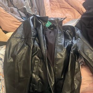 shein leather jacket NWT never worn